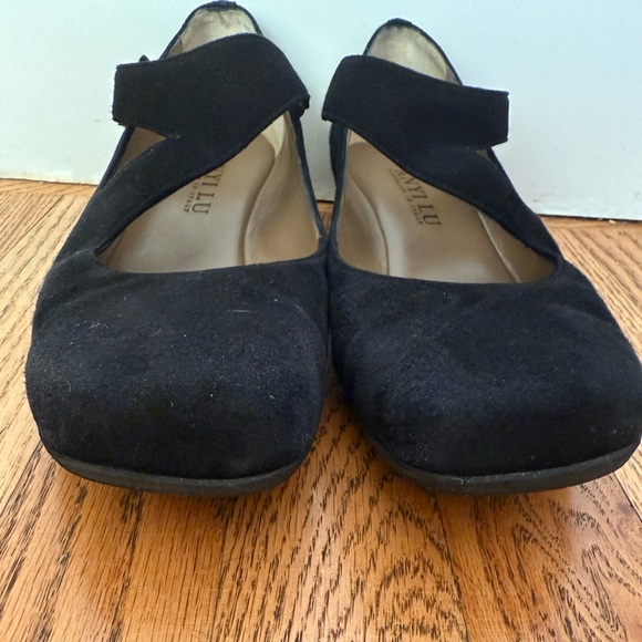 Anyi Lu Shirlee Black Suede Mary Jane Shoe (MADE IN ITALY) - Picture 5 of 14